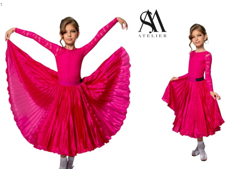 Juvenile Dress In Colour Magenta