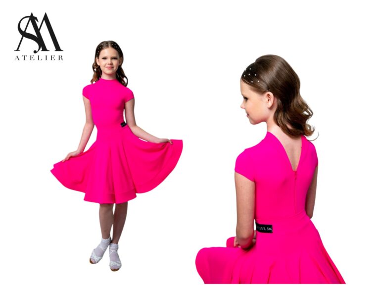 Juvenile Dress In Colour Fluo Pink