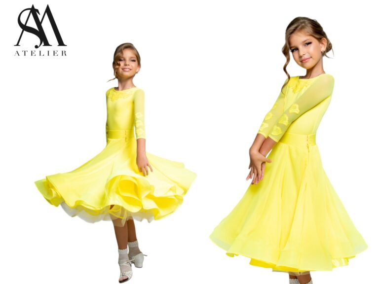Juvenile Dress In Colour Sassy Yellow Two Skirts