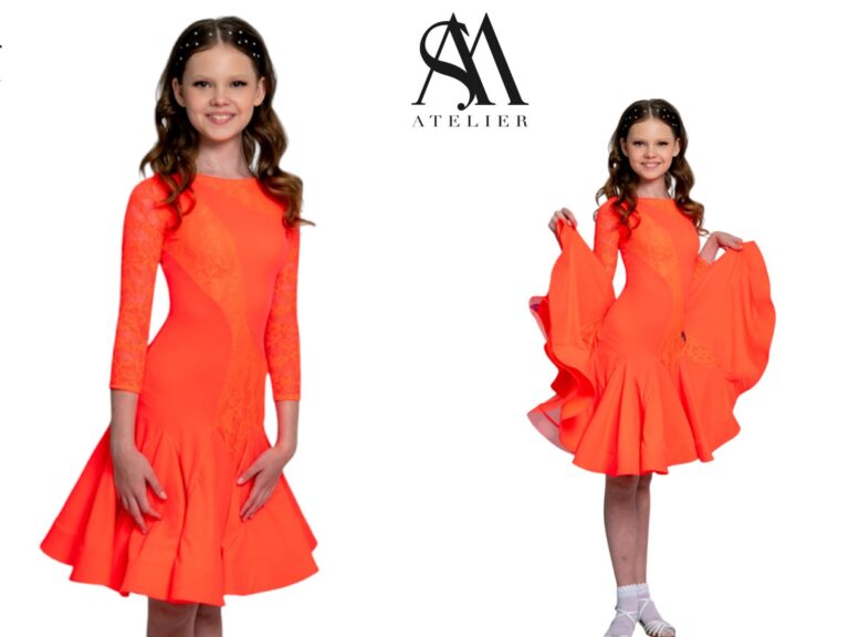 Juvenile Dress In Colour Tango Flare