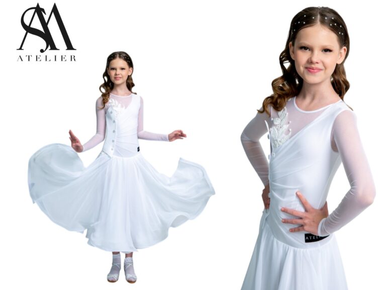Juvenile Dress In Colour White
