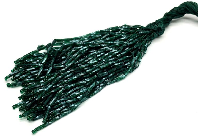Bugle Bead Dropper Bunch FOREST GREEN