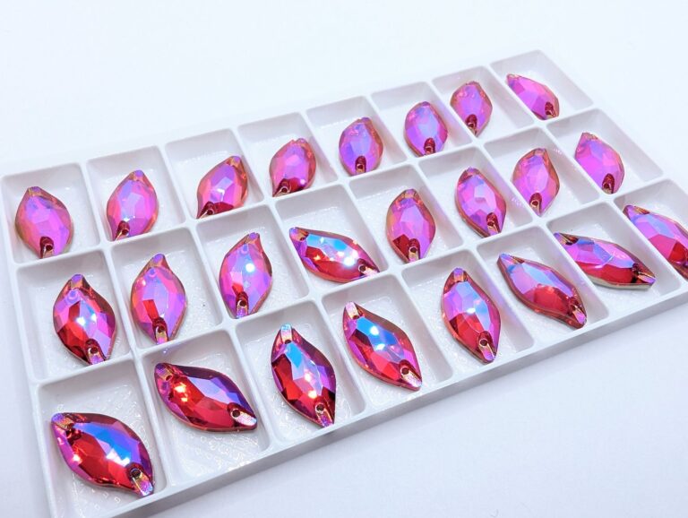 Leaf Sew-On Stones LIGHT SIAM AB
