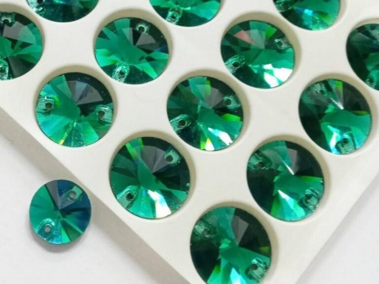 Rivoli Sew-On Stones - Astella GREEN ZIRCON