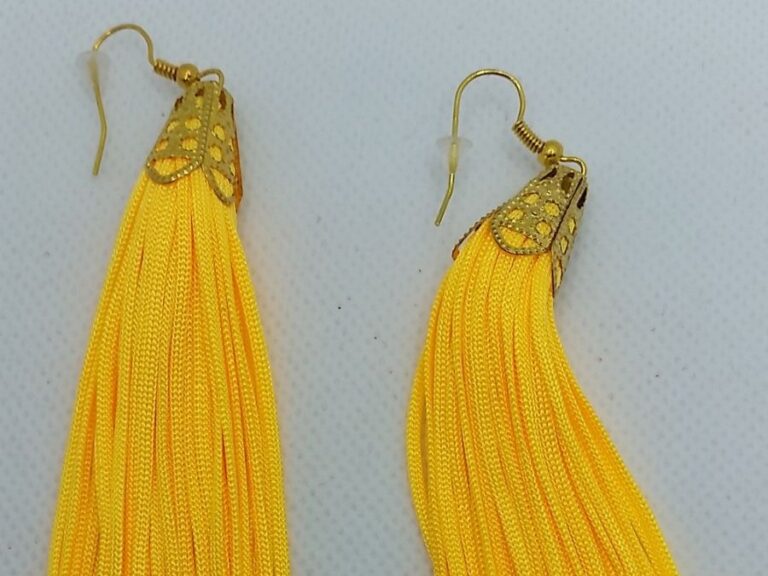 Fringe Earrings Color Saffron