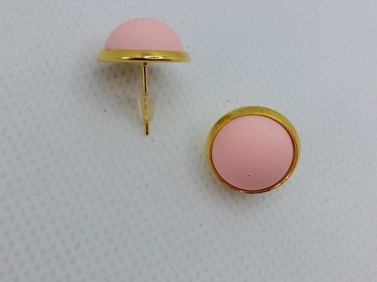 Stud Earrings Color Rose-Silver