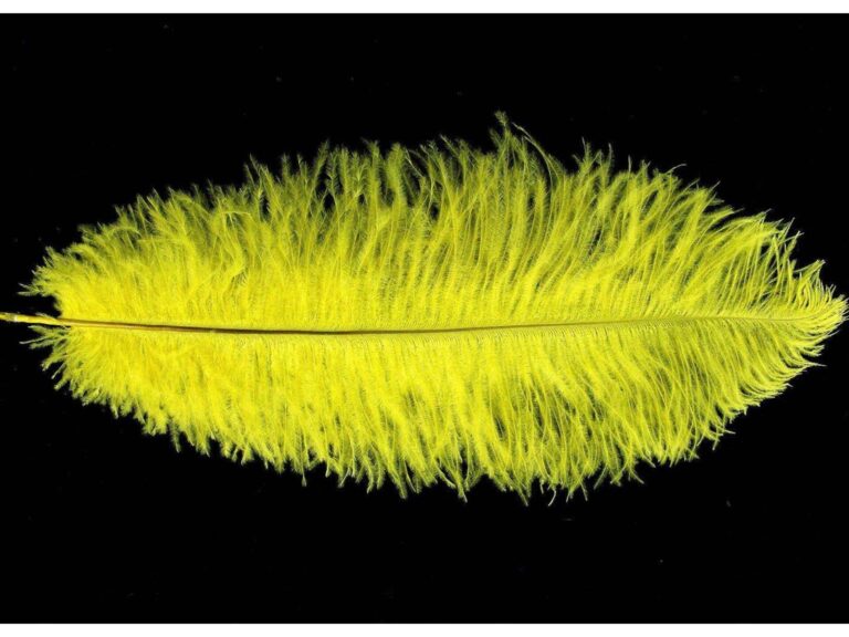 Decorative Feathers SASSY YELLOW/SAFFRON