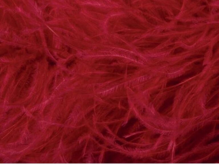 Pure Ostrich Feather Boa Lux 6 Ply RED