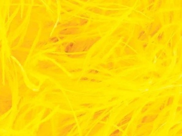 Pure Ostrich Feather Boa Lux 6 Ply SASSY YELLOW