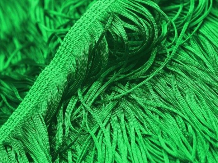 Fringe Trim Stretch 30 Cm APPLE GREEN/TROPIC LIME