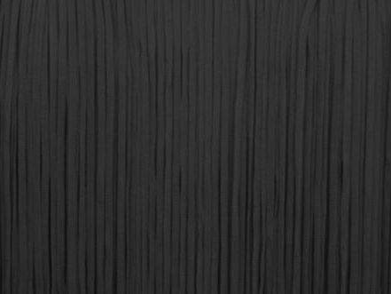 Elasticated Flat Fringe Trim 25 Cm BLACK