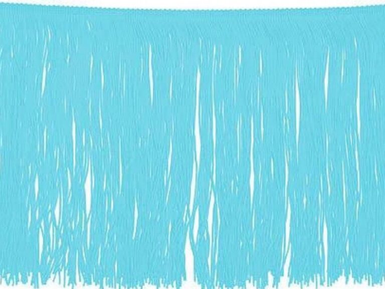 Tactel Fringe Trim 15 Cm - AQUA