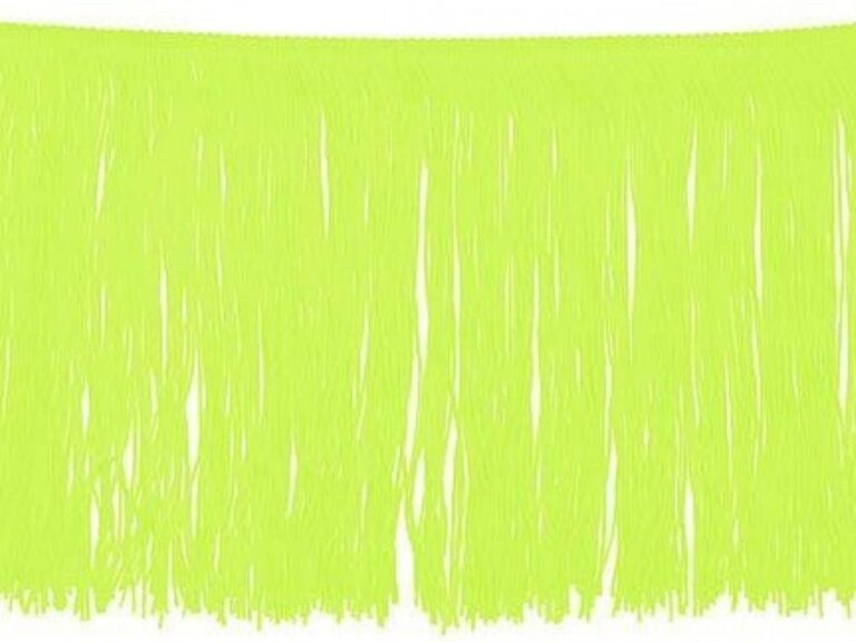Tactel Fringe Trim 15 Cm LIME