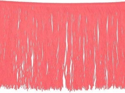 Tactel Fringe Trim 30 Cm CORAL