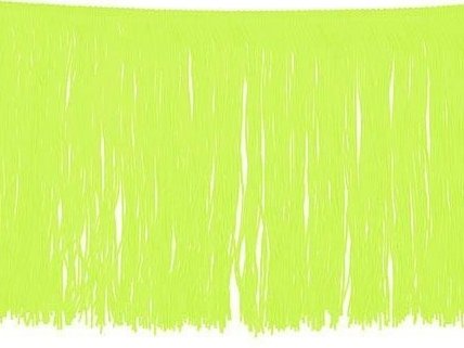 Tactel Fringe Trim 30 Cm LIME