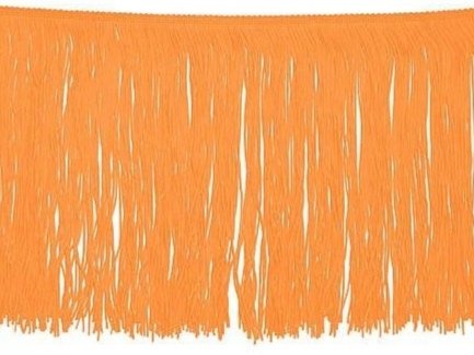 Tactel Fringe Trim 30 Cm - MANGO