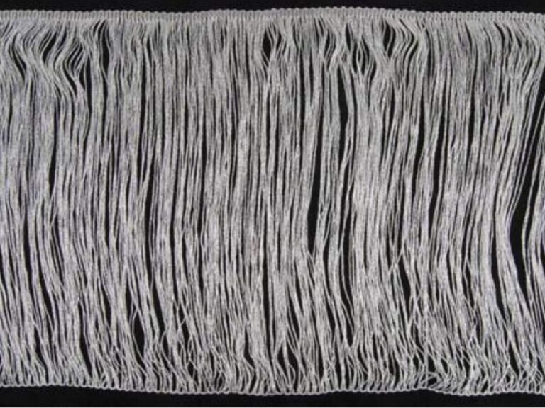 Tactel Fringe Trim 60 Cm SILVER