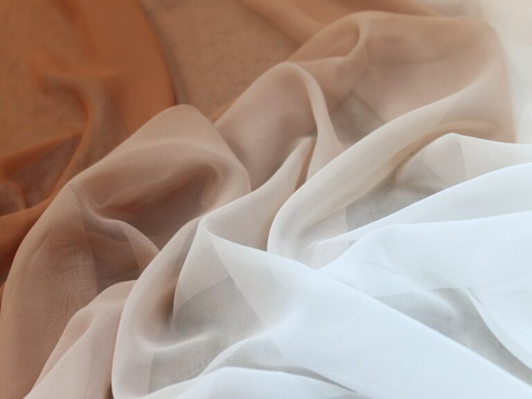 Shading On Georgette - Chrisanne Clover CAPPUCCINO/WHITE