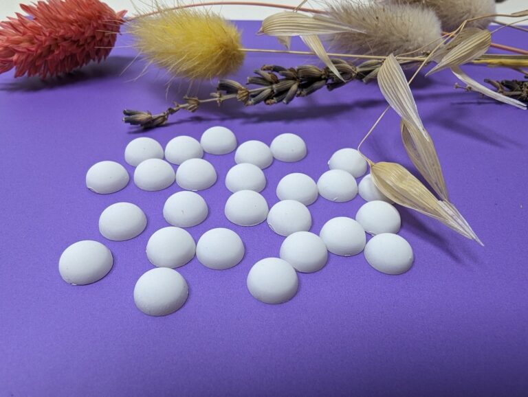 Matt Half Pearl Beads WHITE