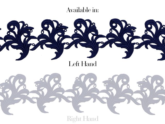 Lace Tamara Guipure Ribbon MIDNIGHT SKY