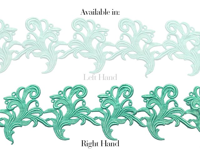 Lace Tamara Guipure Ribbon SPEARMINT