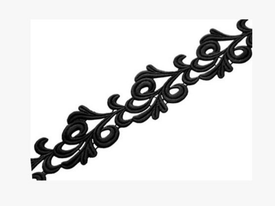 Lace Victoria Guipure Ribbon BLACK