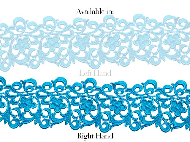 Lace Vintage Guipure Ribbon Rh TURQUOISE