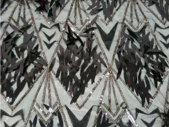 Sequin Net BLACK