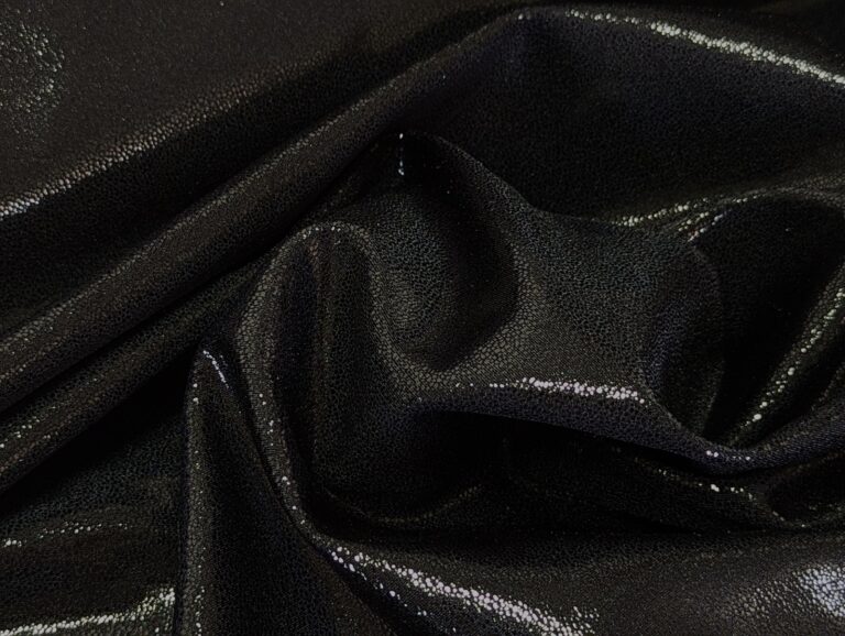 Lycra Metallic Dot - Astella BLACK