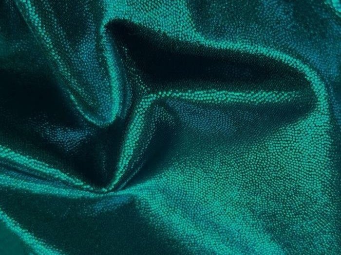 Lycra Metallic Dot - Astella - AQUA/EMERALD
