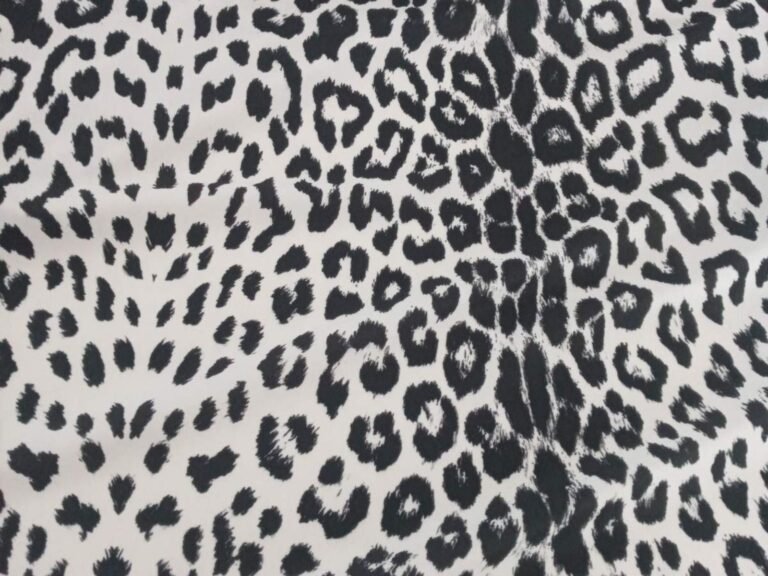 Print On Lycra ANIMAL PRINT/BLACK/WHITE