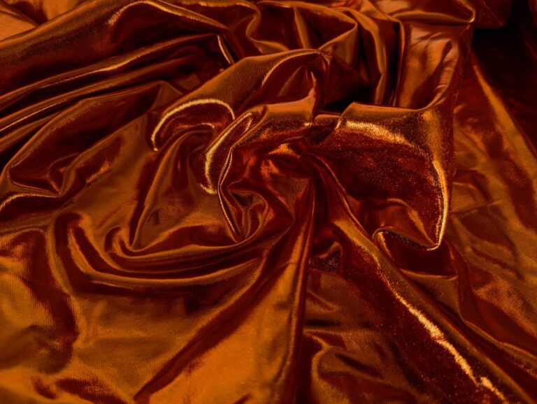 Lycra Stretch Metallic Foiled GOLD/BRONZE GOLD