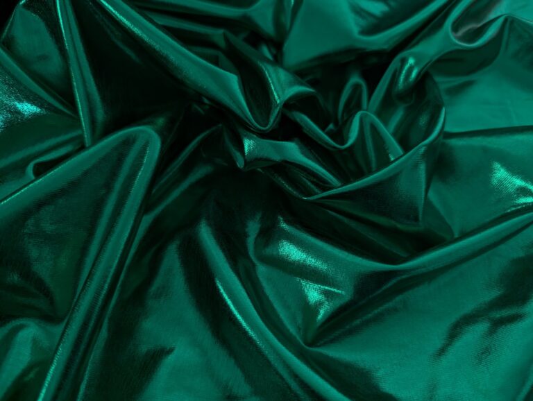 Lycra Stretch Metallic Foiled EMERALD