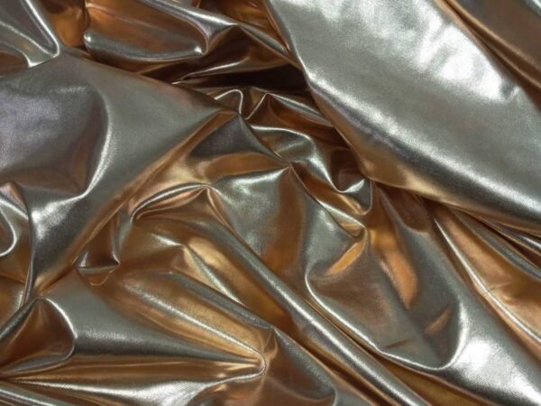 Lycra Stretch Metallic Foiled