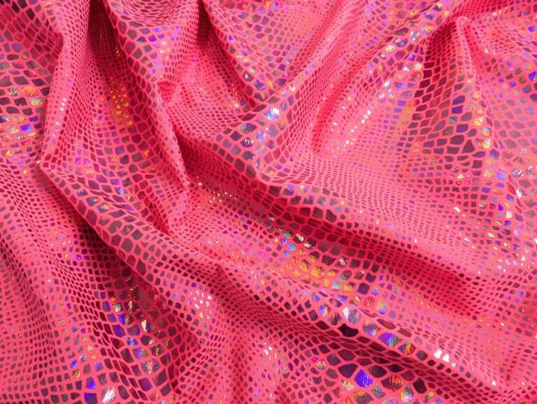 Lycra Python Foiled PINK FIZZ/SALMON
