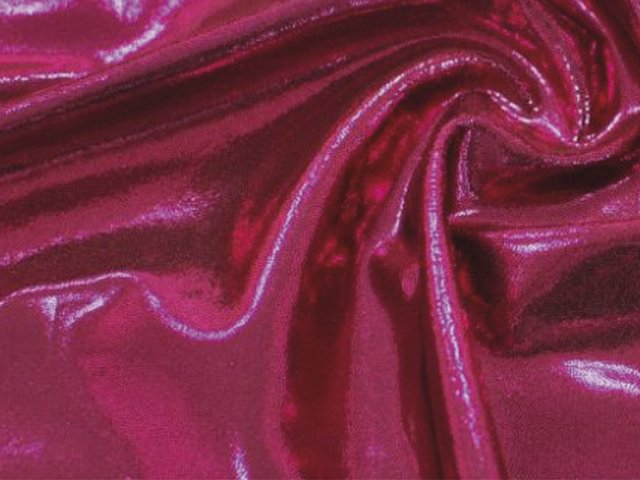 Lycra Metallic Dot - Chrisanne Clover FUCHSIA PINK/RED