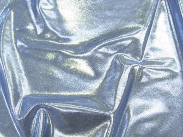 Lycra Metallic Dot - Chrisanne Clover SILVER/ICE BLUE