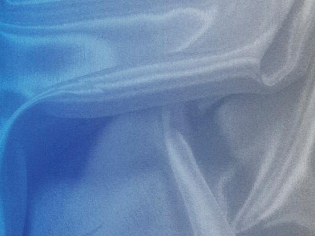 Shading On Satin Chiffon ELECTRIC BLUE/WHITE