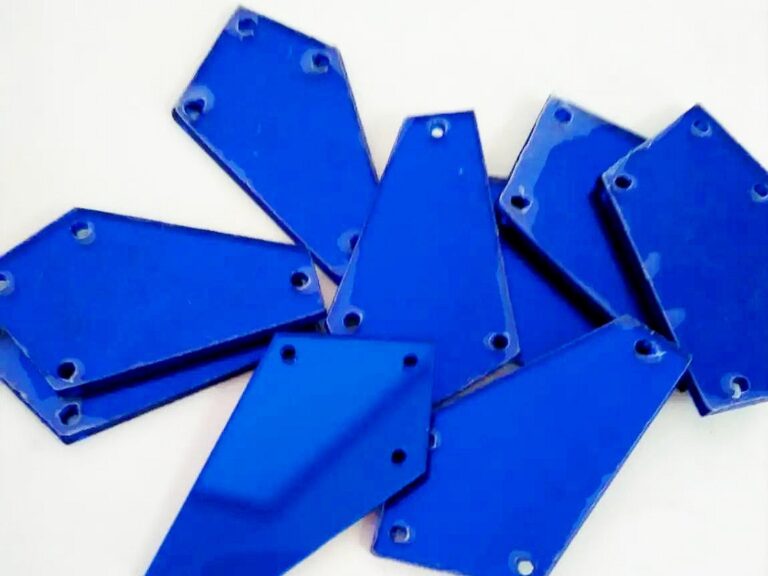 Pentagon Sew-On Mirrors BLUE