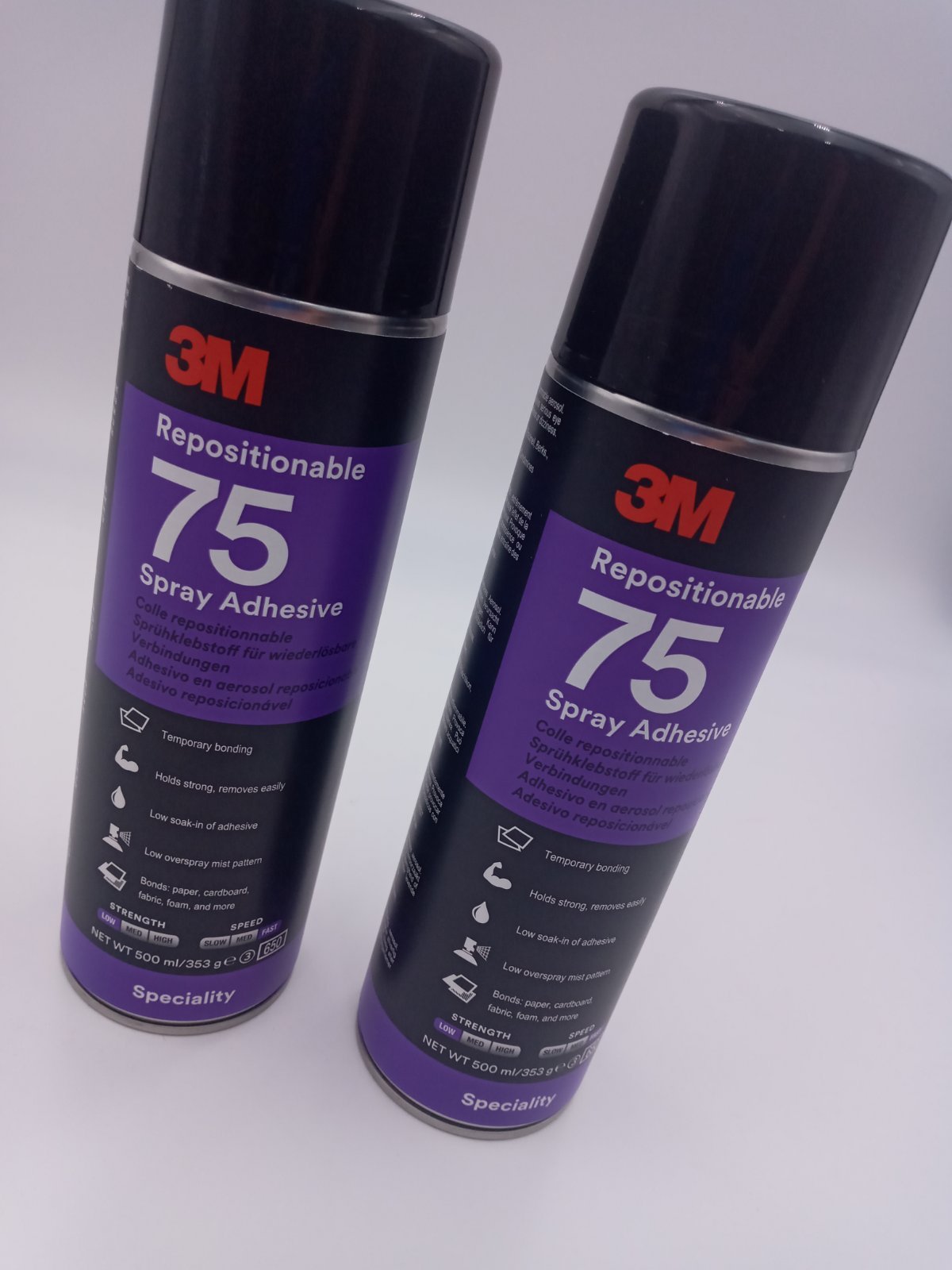 Glue Spray Repositionable 75 Spray Adhesive 500 Ml