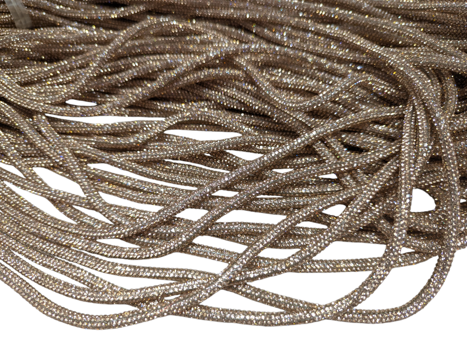 Rhinestone Cord 6Mm Bronze