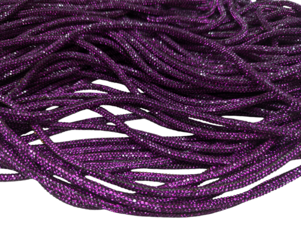 Rhinestone Cord 6Mm Fuchsia