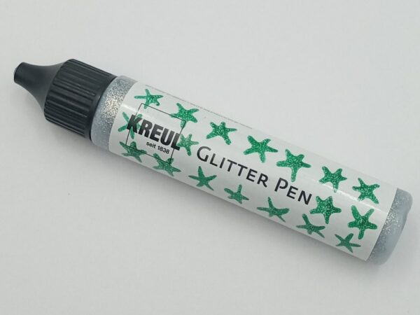 Glitter On Fabric Silver