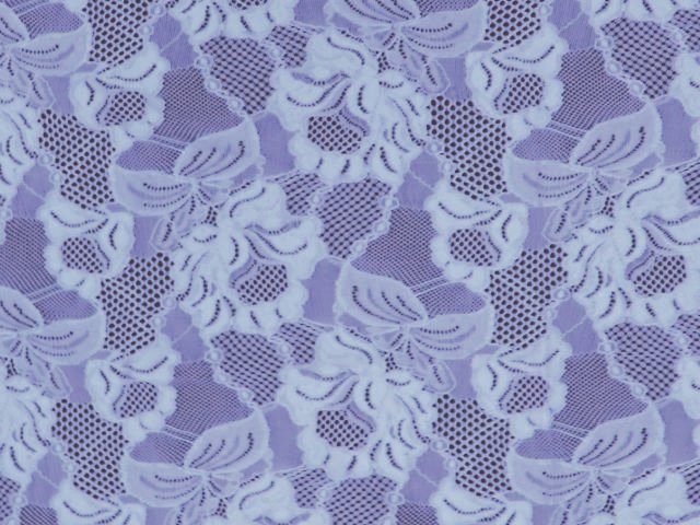 Floral Cascade Stretch Lace - BLUEBELL