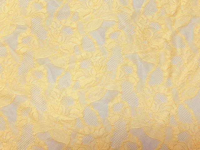 Floral Cascade Stretch Lace BUTTERCREAM