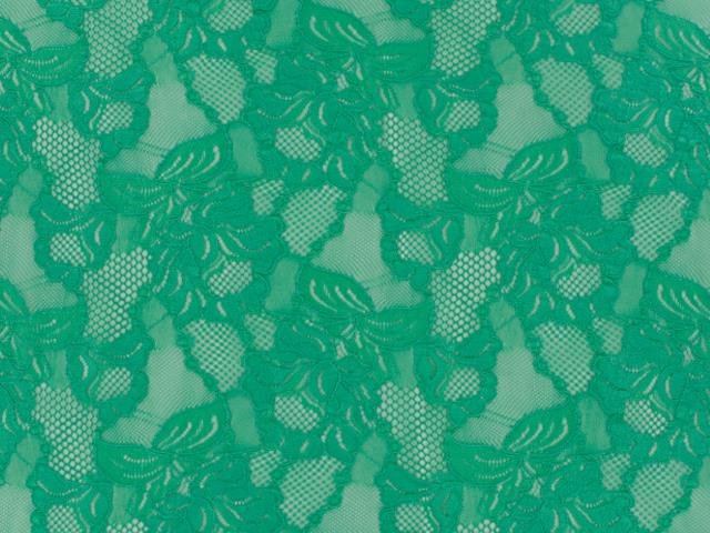 Floral Cascade Stretch Lace COOL AQUA