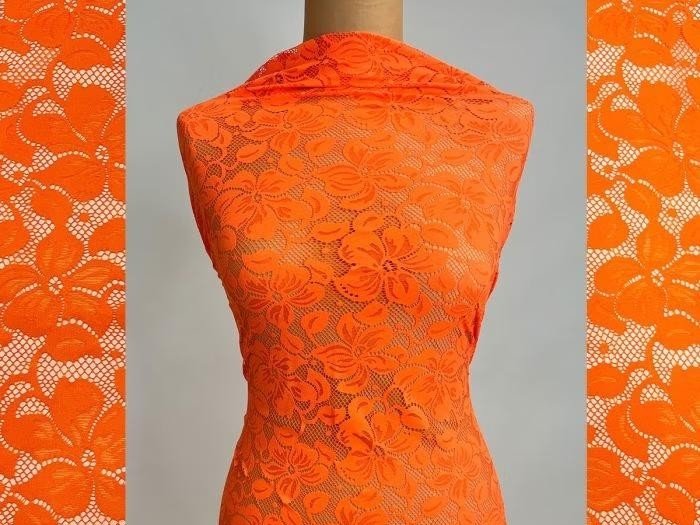 Florentina Stretch Lace ORANGE