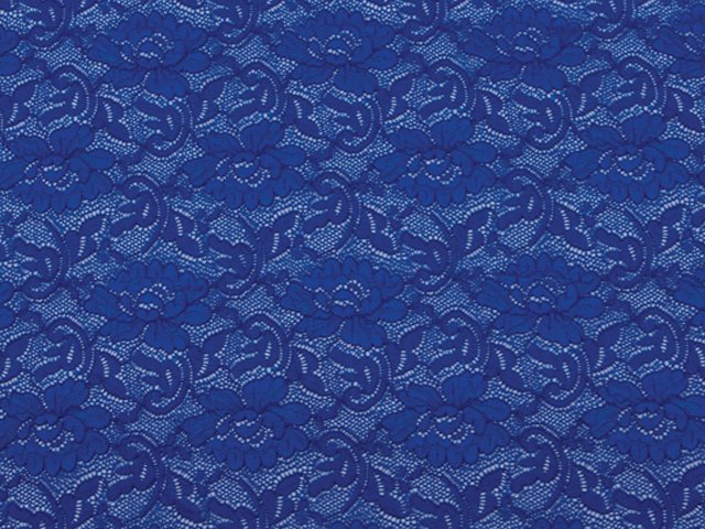 Flower Stretch Lace COBALT