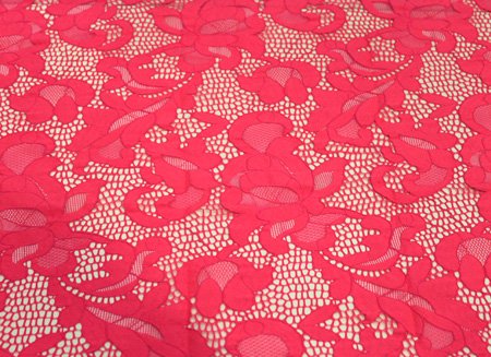 Geometric Stretch Lace SALMON