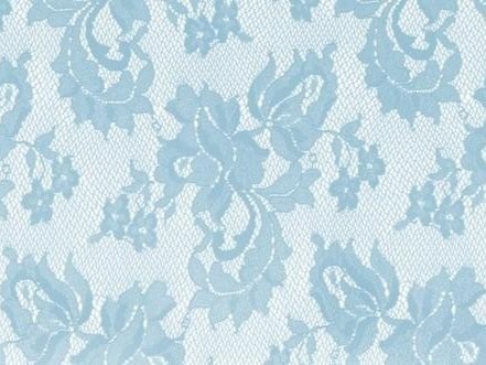 Spanish Rose Stretch Lace PALE TURQUOISE